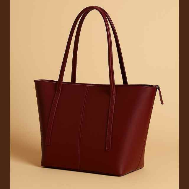 High Quality Big Size Tote Bag Cynthetic Material Inside Pocket.