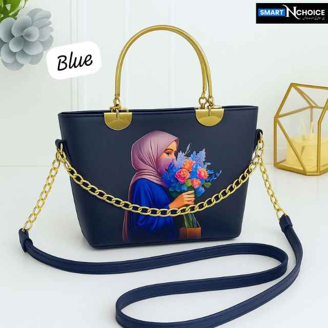 Metal handle Printed Handbags & crossbody bag For Women's