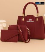 TBM The Bag Master 3Pcs Shoulder Bag With Keychain For Girls - Image 5