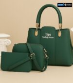 TBM The Bag Master 3Pcs Shoulder Bag With Keychain For Girls - Image 3