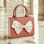 Bow Style Handbag Pink Color