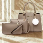 Christian Dior High Quality 3Pcs Shoulder Bag Grey Color