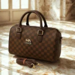 Coach Shoulder Bag Dark Brown Color