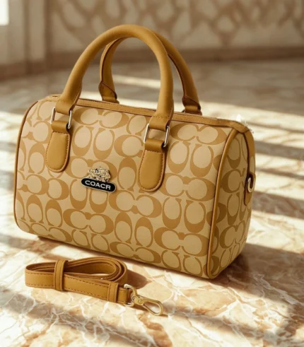 Coach Shoulder Bag Light Orange Color