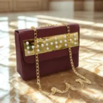 Front Mirrror Acralic Long Chain Bag