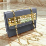 Front Mirrror Acralic Long Chain Bag