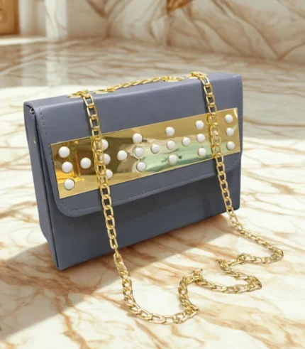 Front Mirrror Acralic Long Chain Bag