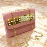 Front Mirrror Acralic Long Chain Bag