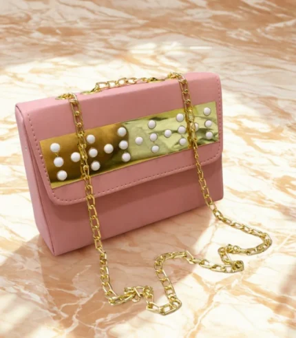 Front Mirrror Acralic Long Chain Bag