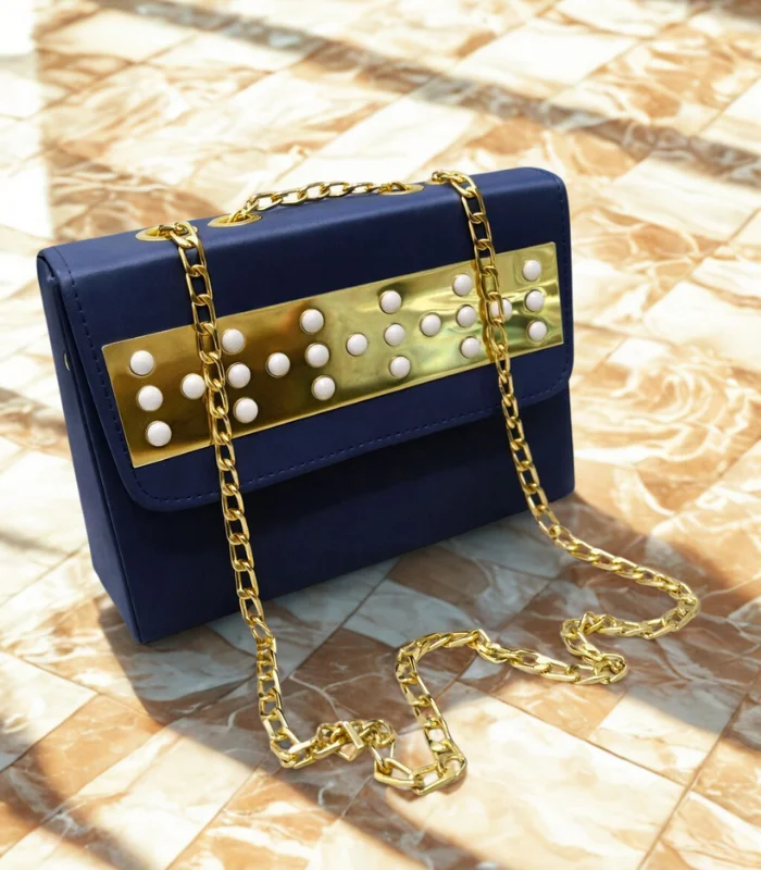 Front Mirrror Acralic Long Chain Bag