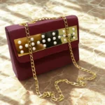 Front Mirrror Acralic Long Chain Bag