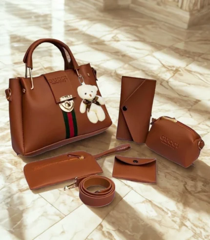 Gucci 5pcs Lock Style Dark Orange