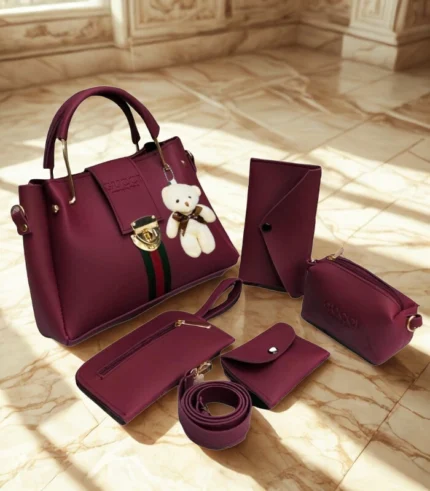 Gucci 5pcs Lock Style Red