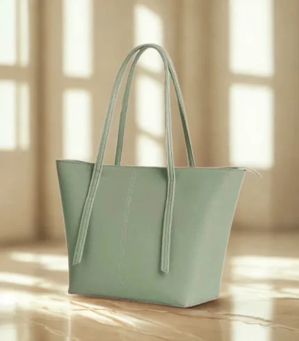 High Quality Big Size Tote Bag Light Green Color