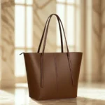 High Quality Big Size Tote Bag Chocolate Color