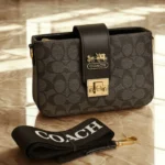 High Quality Coach Cross Body With Long Belt Black Color