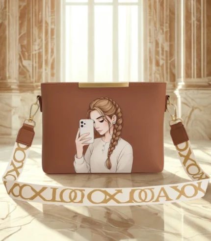 High Quality Shoulder Bag For Girl Brown Color Bag