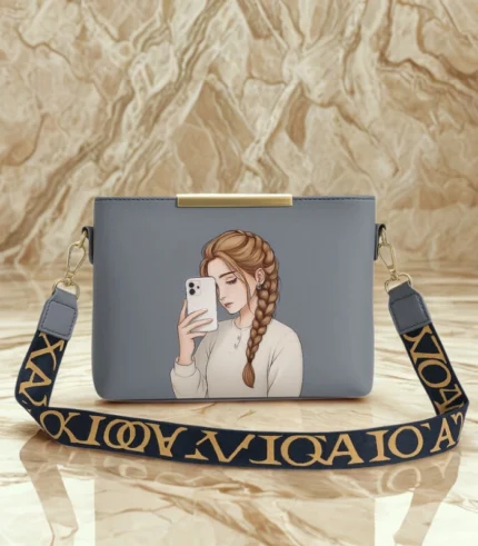 High Quality Shoulder Bag For Girl Grey Color Bag