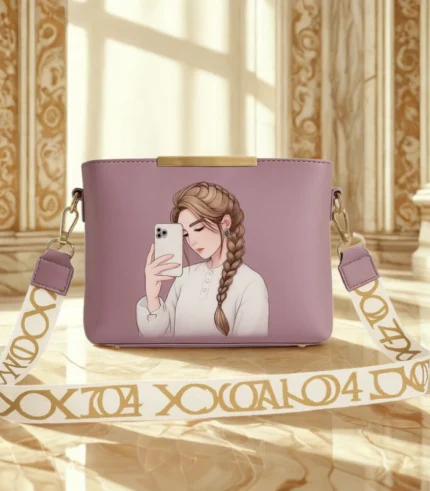 High Quality Shoulder Bag For Girl Mehroon Color Bag