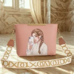 High Quality Shoulder Bag For Girl Pink Color Bag