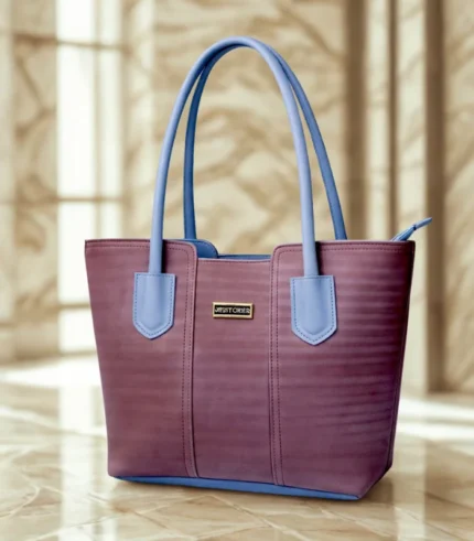 Premium Quality Tote Bag Blue Chocolate Color
