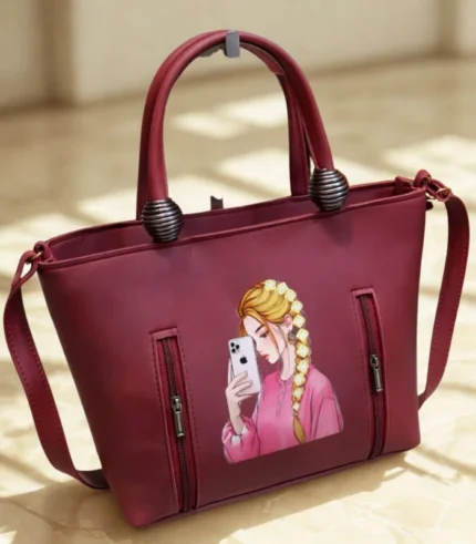 Premium Quality Shoulder Bag Red Color