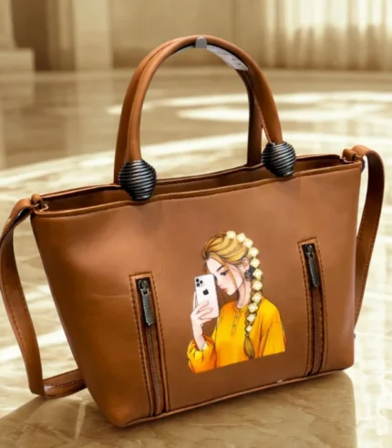 Premium Quality Shoulder Bag Dark Orange Color