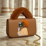 Hijabi Girl Mini Bag Orange Color Bag