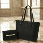 Louis Vuitton Bag With Clutch Wallet Black 2