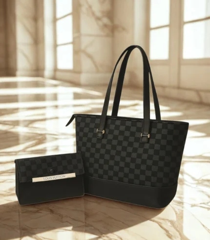 Louis Vuitton Bag With Clutch Wallet Black