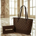Louis Vuitton Bag With Clutch Wallet Brown 2