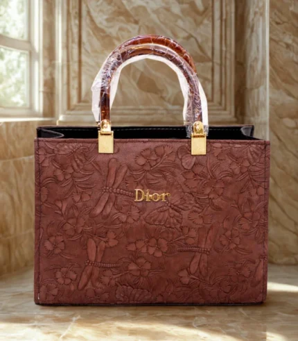 Luxury Embossed Dior Handbag