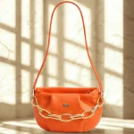Small Cute Crossbody Bag Orange Color