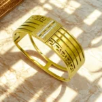 Stainless Steel Handcuff Bracelet for Women – Elegant Zircon Stone Jewelry