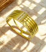 Stainless Steel Handcuff Bracelet for Women – Elegant Zircon Stone Jewelry