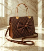 Bow Style LV Inspired Long Strap Womens Bag - Image 8