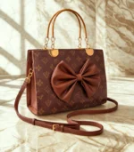 Bow Style LV Inspired Long Strap Womens Bag - Image 3