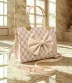 Bow Style LV Inspired Long Strap Womens Bag - Image 4