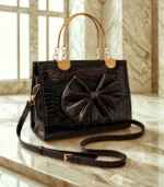 Bow Style LV Inspired Long Strap Womens Bag - Image 9