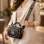 Dior Inspired Crossbody Leather Bag