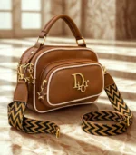 Dior Inspired Crossbody Leather Bag - Image 5