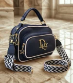 Dior Inspired Crossbody Leather Bag - Image 3