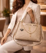 LV-Inspired Large Leather Women Bag