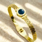 Luxury Style Stainless Steel Handcuff Bracelet for Women – Adjustable & Openable