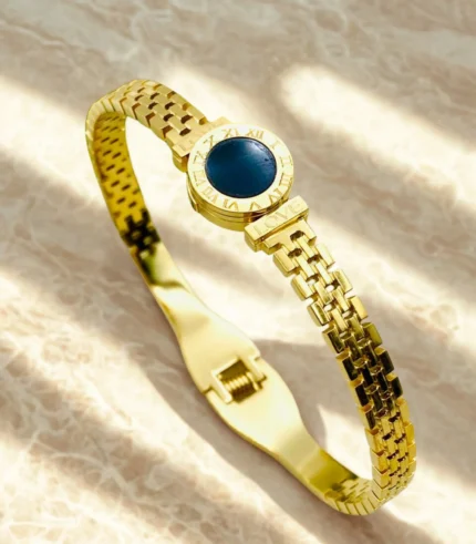 Luxury Style Stainless Steel Handcuff Bracelet for Women – Adjustable & Openable