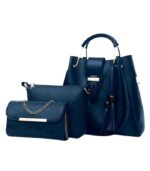 PU Leather Ladies Hand Bags Set New Style Tote Bags Shoulder Bag Top Handle Satchel Purse Set 3pcs (3)