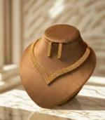 Zircon Necklace Set with Earrings for Women – Fancy Delicate Jewelry Set