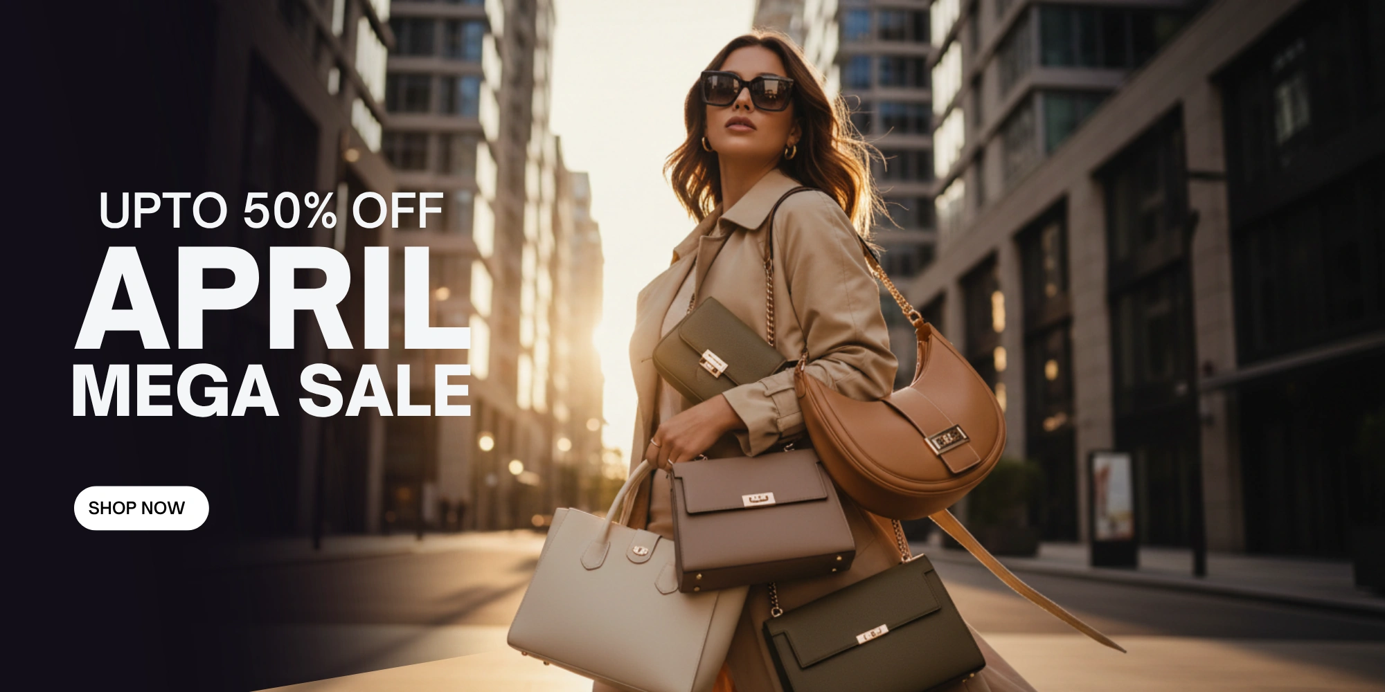 April Mega Sale Bags Banner SmartNChoice