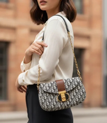 Dior Style Crossbody Bag for Girls – Premium Imported Leather with Long Strap