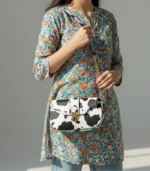 Premium Crossbody Bag for Girls – Imported Leather with Long Strap (7 Colors)